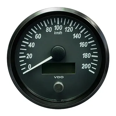 VDO SingleViu 100mm (4&quot;) Speedometer - 200 KM/H