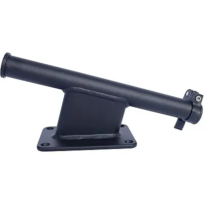 Panther 5&quot; Set Back Transom Mount Bracket - Black - Powder Coat