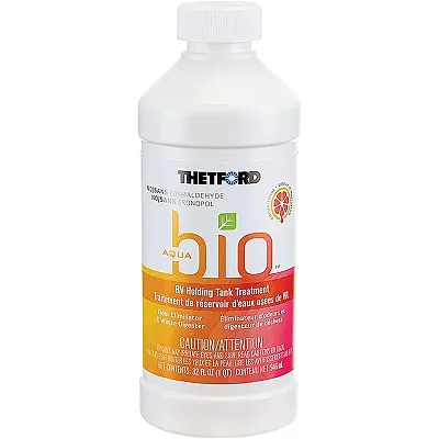 Thetford AquaBio RV Holding Tank Treatment - Citrus Twist Scent - Formaldehyde F