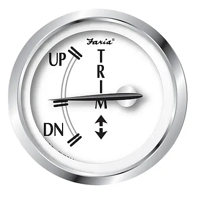 Faria Newport SS 2&quot; Trim Gauge f/J/E/Suzuki Outboards