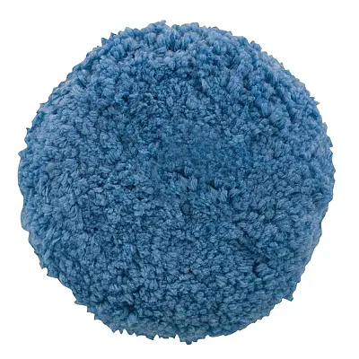 Presta Blue Blended Wool Medium Cutting Pad - 9&quot; Screw-On Pad
