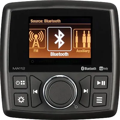 Marine Audio MA112 Stereo Head Unit - AM/FM/BT
