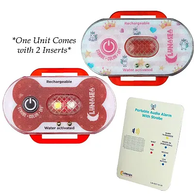 Lunasea Child/Pet Safety Water Activated Strobe Light w/RF Transmitter - Red Cas