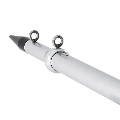 Tigress XD Telescoping Aluminum Center Outrigger Pole - 12&quot; - Silver
