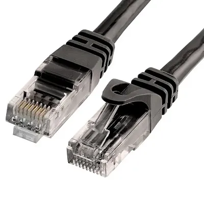 Cmple Cat6 500Mhz Utp Ethernet Lan Network Cable - 100 Feet Blac