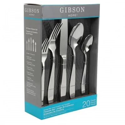 Gibson Castleford 20 Peice Flatware Set