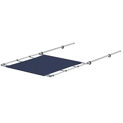 SureShade PTX Power Shade - 69&quot; Wide - Stainless Steel - Navy