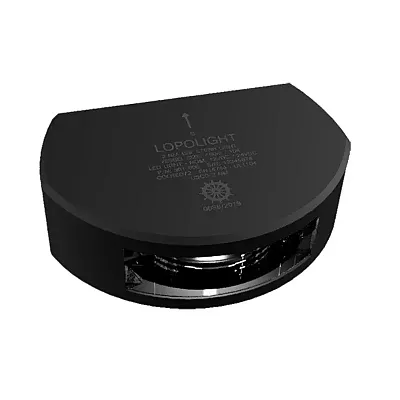 Lopolight 135&deg; Stern Light w/6M Cable - 2nm - Black Housing - Single - Verti