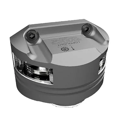 Lopolight Masthead Light w/6W Deck Light &amp; 15M Cable - 5nm - Silver Housing
