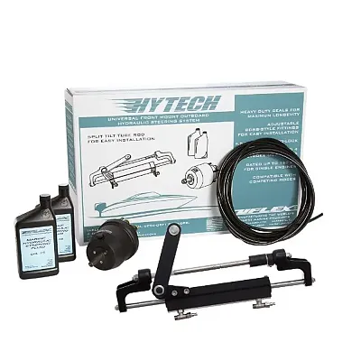 Uflex HYTECH 1.1 Front Mount OB System up to 175HP - Includes UP20 FM Helm, 2qts