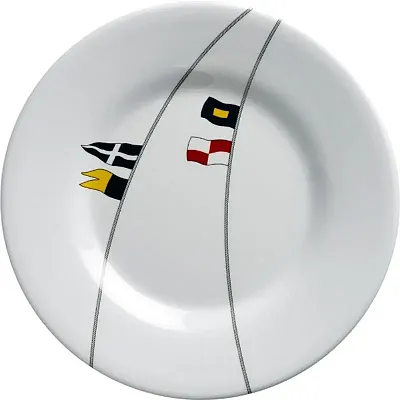 Marine Business Melamine Round Dessert Plate - REGATA - 7&quot; Set of 6