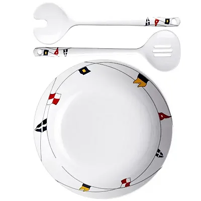 Marine Business Melamine Salad Bowl &amp; Servers - REGATA