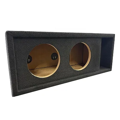Atrend Dual 8" Kerf-Vented Woofer Enclosure - Charcoal Carpet Covering