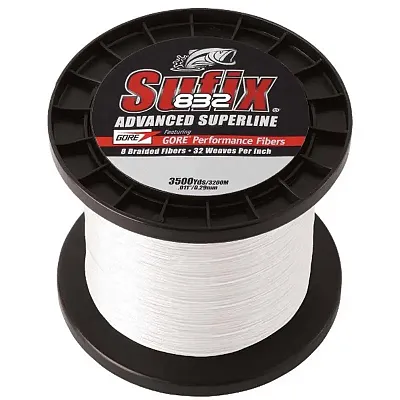 Sufix 832&reg; Advanced Superline&reg; Braid - 10lb - Ghost - 3500 yds