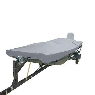 Carver Poly-Flex II Styled-to-Fit Boat Cover f/14.5&#39; Open Jon Boats - Grey