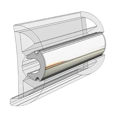 TACO Flex Chrome Insert 15/16&quot; x 17/32&quot; - 100&#39;