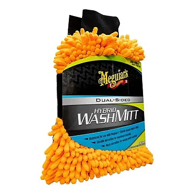 Meguiar&#39;s Hybrid Wash Mitt - Extremely Plush Microfiber Wash Mitt f/Gently W