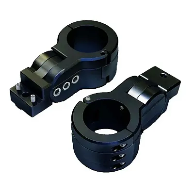 PTM Edge Board Rack Mounts - 2.38&quot; Pipe Clamp -Black