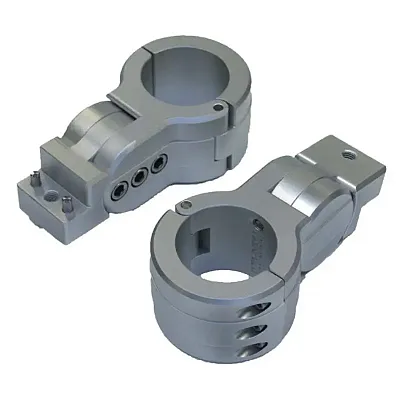 PTM Edge Board Rack Mounts - 2.38&quot; Pipe Clamp - Grey