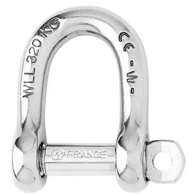 Wichard Self-Locking D Shackle - Diameter 8mm - 5/16&quot;