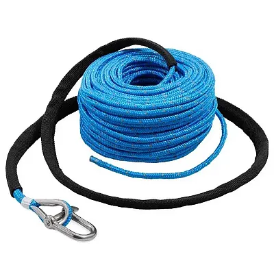 TRAC Anchor Rope 5mm x 100&#39; Stainless Steel Shackle