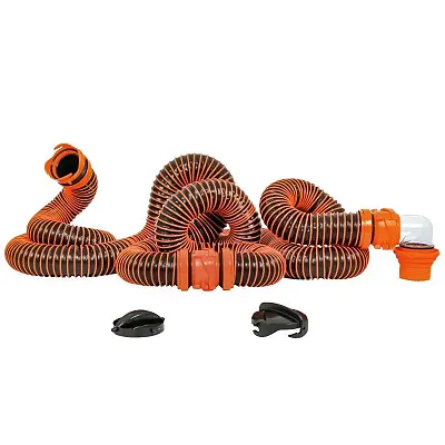 Camco RhinoEXTREME 20&#039; Sewer Hose Kit w/4 In 1 Elbow Caps