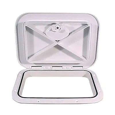 Beckson 11&quot; x 15&quot; Flush Hatch White - ASA Material - Acrylonitrile Styrene Acryl