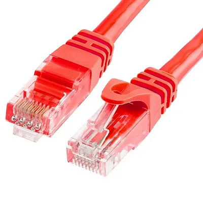 Cmple Cat6 500Mhz Utp Ethernet Lan Network Cable - 75 Feet Red 9