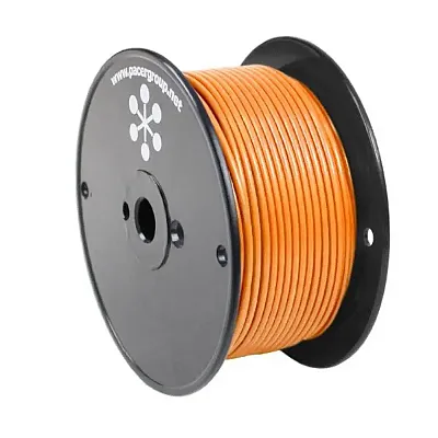 Pacer Orange 18 AWG Primary Wire - 250&#39;