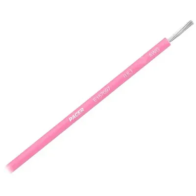 Pacer Pink 16 AWG Primary Wire - 25&#39;