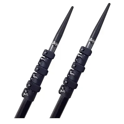 Lee&#39;s Tackle 16&#39; Telescoping Carbon Fiber Outrigger Poles Sleeved f/TACO