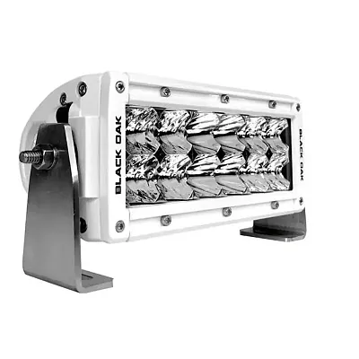 Black Oak Pro Series Double Row Combo 6&quot; Light Bar - White