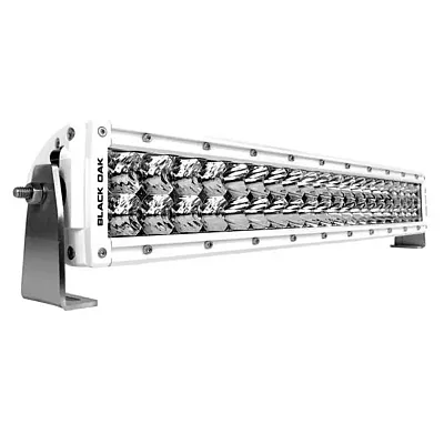 Black Oak Pro Series Curved Double Row Combo 20&quot; Light Bar - White