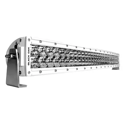 Black Oak Pro Series Curved Double Row Combo 30&quot; Light Bar - White