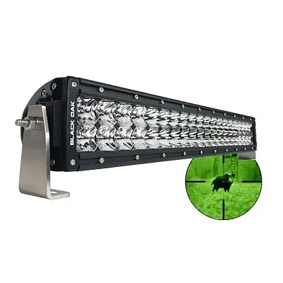 Black Oak Pro Series Double Row Combo Infrared 20&quot; 850nm Light Bar - Black