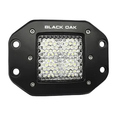 Black Oak Pro Series 2&quot; Flush Mounted Diffused Light - Black