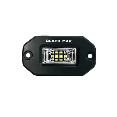 Black Oak Pro Series 2&quot; Flush Mounted Scene Light - Black