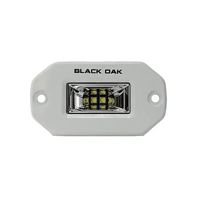 Black Oak Pro Series 2&quot; Flush Mounted Scene Light - White