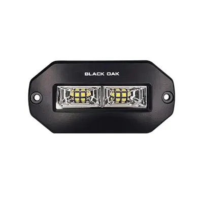 Black Oak Pro Series 4&quot; Flush Mount Spreader Light - Black Housing