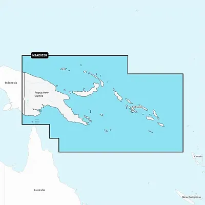 Garmin Navionics+ NSAE025R - Papua New Guinea &amp; Solomon Islands - Marine Cha