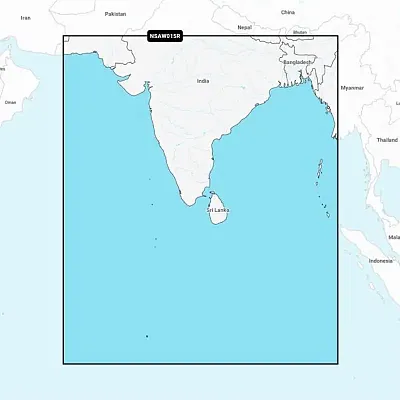 Garmin Navionics+ NSAW015R - Indian Subcontinent - Marine Chart