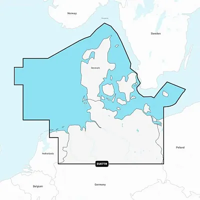Garmin Navionics+ NSEU077R - Denmark &amp; Germany, North - Marine Chart