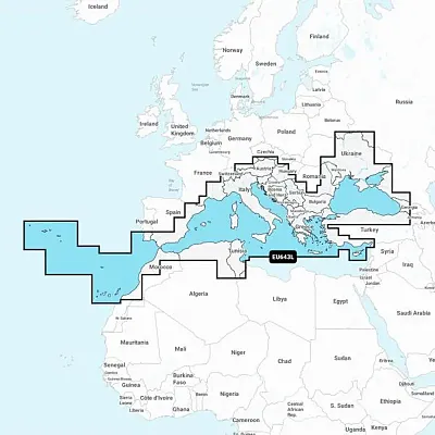 Garmin Navionics+ NSEU643L - Mediterranean &amp; Black Sea - Marine Chart