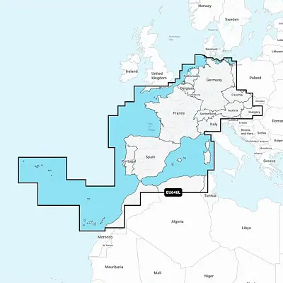 Garmin Navionics+ NSEU646L - Europe, Central &amp; West - Marine Chart