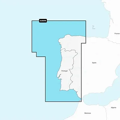 Garmin Navionics Vision+ NVEU009R- Portugal &amp; Spain, Northwest - Marine Char