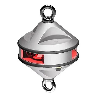 Lopolight Series 200-014 - Hoist Light - 2NM - Red - Silver Housing