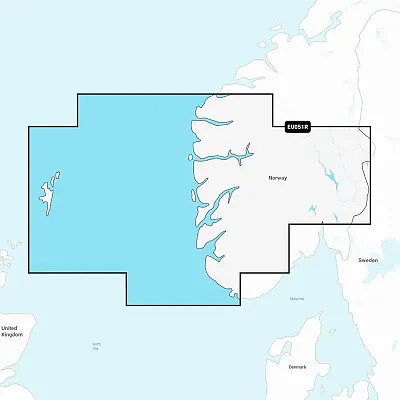 Garmin Navionics Vision+ NVEU051R - Norway, Lista to Sognefjord - Marine Chart