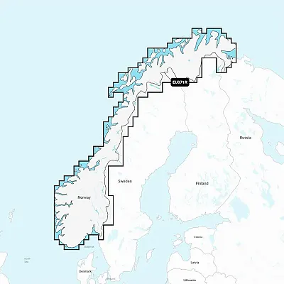 Garmin Navionics Vision+ NVEU071R - Norway, Lakes &amp; Rivers - Inland Marine C