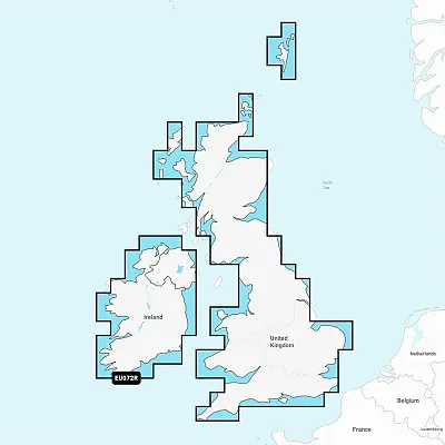 Garmin Navionics Vision+ NVEU072R - U.K. &amp; Ireland Lakes &amp; Rivers - Inla