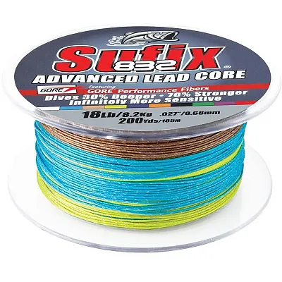 Sufix 832 Advanced Lead Core - 18lb - 10-Color Metered - 200 yds